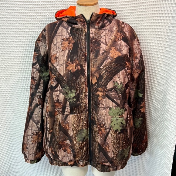 Aqua Stop Other - Aqua Stop Reversible Camoflage/Orange Jacket. Size XXL. EUC. 1 seam ripped open